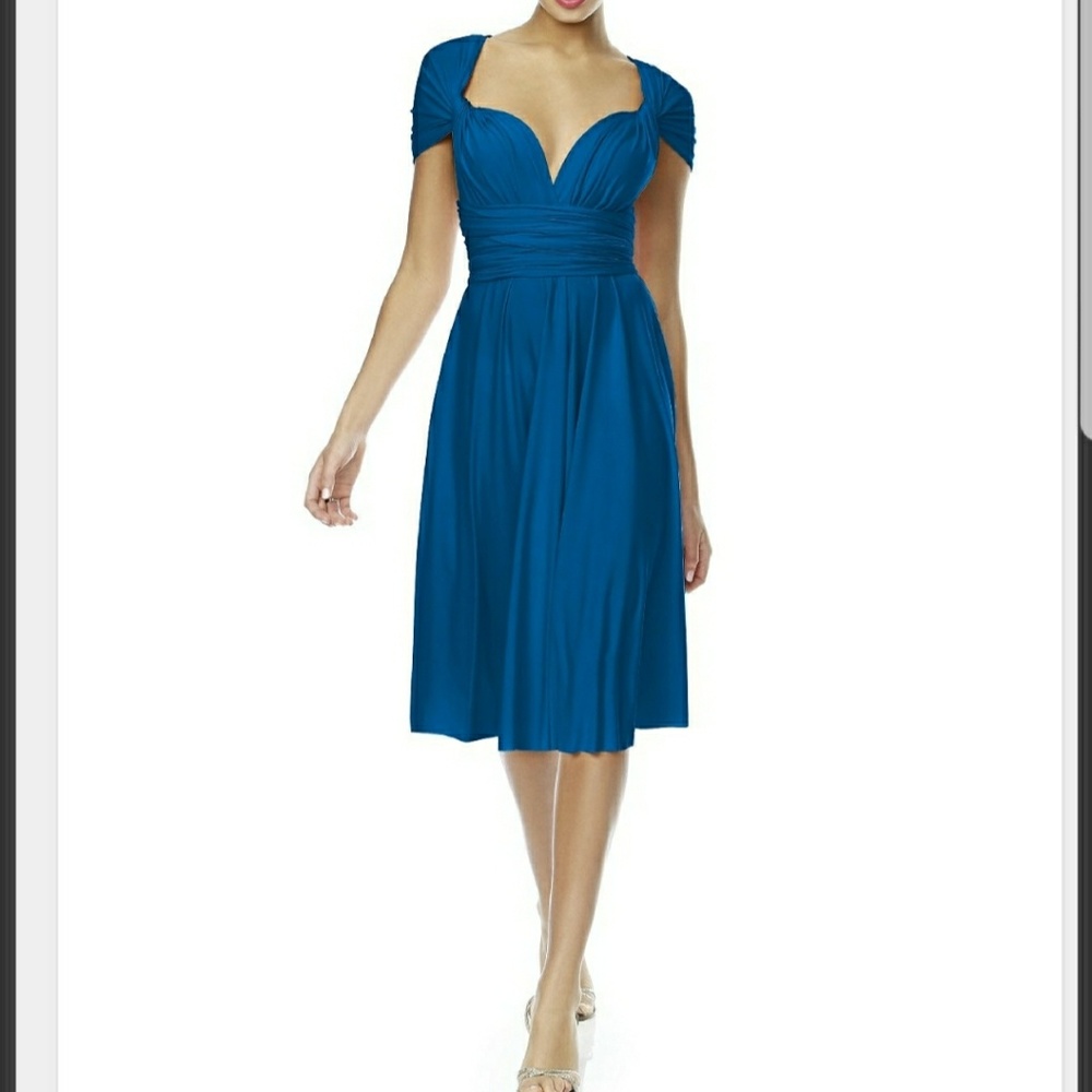 Twist Wrap Dress by Dessy